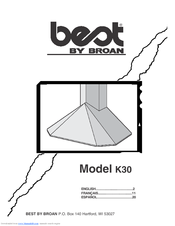 Broan K30 User Manual