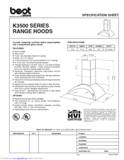 Best K3500 Series Specification Sheet