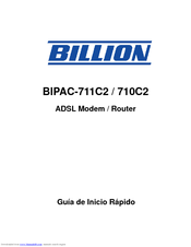 Billion ADSL Modem / Router BIPAC-711C2 Guía De Inicio Rápido