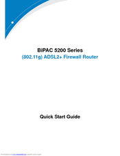 Billion BiPAC 5200GR3 Quick Start Manual