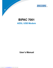 Billion BiPAC 7001 User Manual