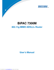 Billion BiPAC 7300M User Manual