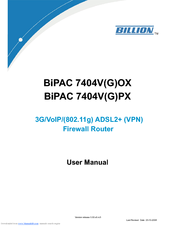 Billion BiPAC 7404VGOX User Manual