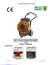 Billy Goat F1801V Owner's Manual