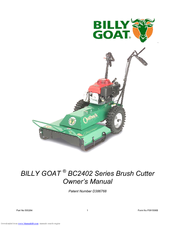 Billy Goat BC2402 Series Owner's Manual