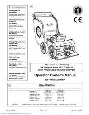 Billy Goat TERMITE TKD511SP Operator Owner's Manual