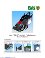 Billy Goat MV650H PUSH Owner's Manual