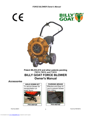 Billy Goat F091907A Owner's Manual