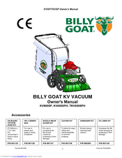 Billy Goat F042508A Owner's Manual