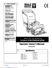 Billy Goat KD505SPQ Operator Owner's Manual