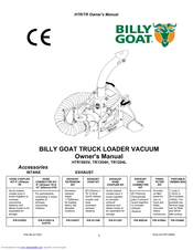 Billy Goat TR1304H Owner's Manual