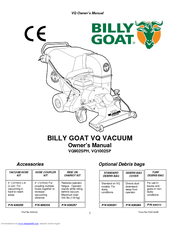 Billy Goat VQ902SPH Owner's Manual