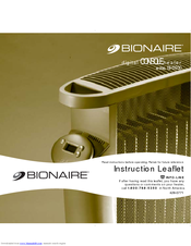 Bionaire BH3930 Instruction Leaflet
