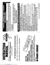 Black & Decker TS850 Instruction Manual