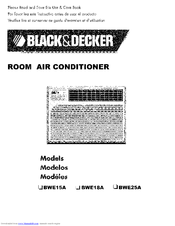 Black & Decker BWE15A Use & Care Book