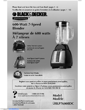 Black & Decker BLP7600BDC Use And Care Book Manual