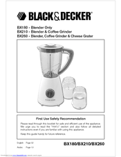 Black & Decker BX210 User Manual