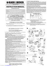 Black & Decker 606432-00 Instruction Manual
