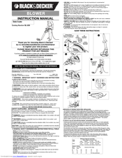 Black & Decker BL1200 Series Instruction Manual