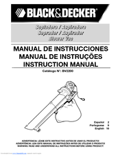 Black & Decker BV2200 Instruction Manual