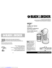 Black & Decker ergo KEC500 Series Use And Care Book Manual