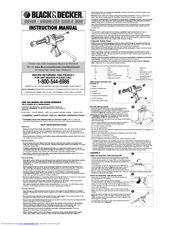 Black & Decker CG100 Series Instruction Manual