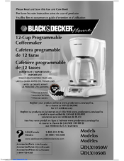 Black & Decker DLX1050B Use And Care Book Manual