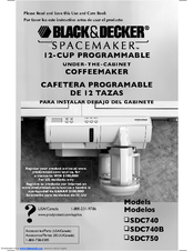 Black & Decker Spacemaker SDC750 Use & Care Book