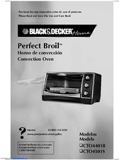 Black & Decker Perfect Broil CTO4501S Use And Care Book Manual