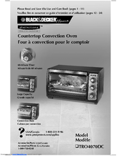 Black & Decker TRO4070DC Use And Care Book Manual