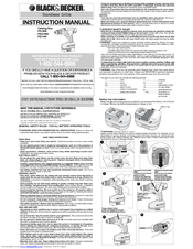 Black & Decker PS1440 Instruction Manual