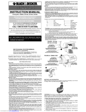 Black & Decker CD1200 Instruction Manual