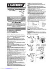 BLACK & DECKER POWERSHOT 348061-00 INSTRUCTION MANUAL Pdf Download