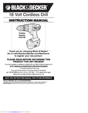 Black & Decker GCO182 Instruction Manual