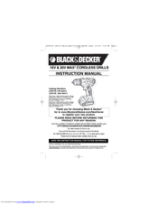 Black & Decker LDX120SB Instruction Manual