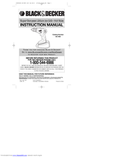 Black & Decker SC1400 Instruction Manual