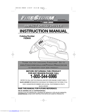 Black & Decker Fire Storm FSD600 Instruction Manual
