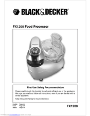 Black & Decker FX1200 Instruction Manual