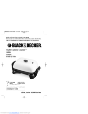 Black & Decker Multi-Cuisine Grande SK600 Series Use And Care Book Manual