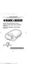 Black & Decker HEALTH ZONE CG200 Use And Care Book Manual