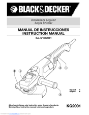Black & Decker KG2001-AR Instruction Manual