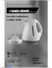 Black & Decker JKC680-CL Use And Care Book Manual