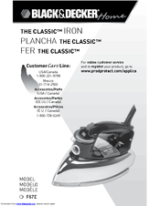 Black & Decker The Classic F67E Use And Care Book Manual