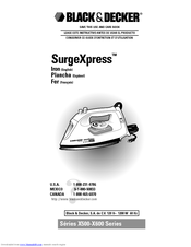 Black & Decker SurgeXpress X500 Series Use And Care Book Manual