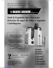 Black \u0026 decker JE2060 Manuals | ManualsLib