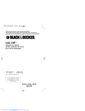 Black & Decker Lids Off JW200 Series Use And Care Book Manual