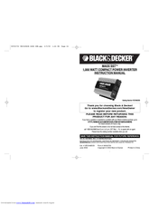 Black & Decker Marine Battery Instruction Manual