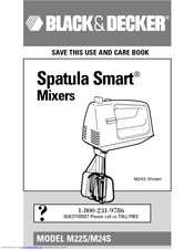 Black & Decker Spatula Smart M22S Use And Care Book Manual