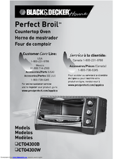 Black & Decker Perfect Broil CTO4300W Owner's Manual