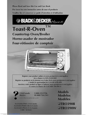 Black & Decker Toast-R-Oven TRO390W Use And Care Book Manual